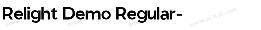 Relight Demo Regular字体转换